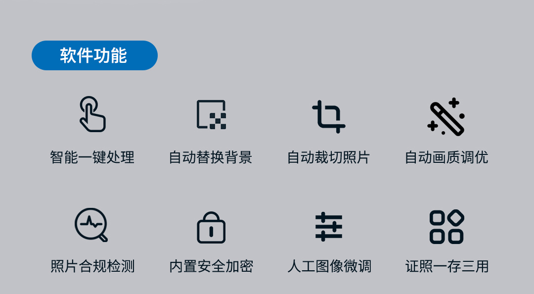 捷宇智能證件拍照軟件功能
